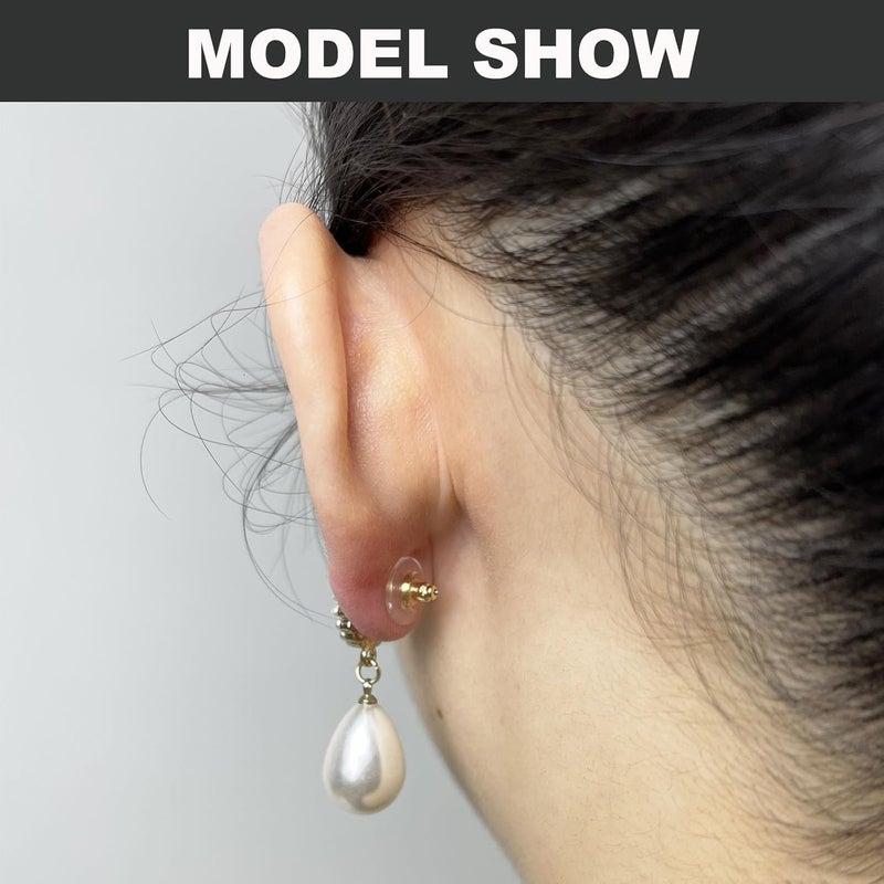 Formulen 925 Sterling Silver Locking Earring Backs Replacements, 18K Gold Earring Backs Replacements for Studs Heavy Droopy Earrings Hypoallergenice No-Irritate Secure Earring Backs for Adults G - Image 4